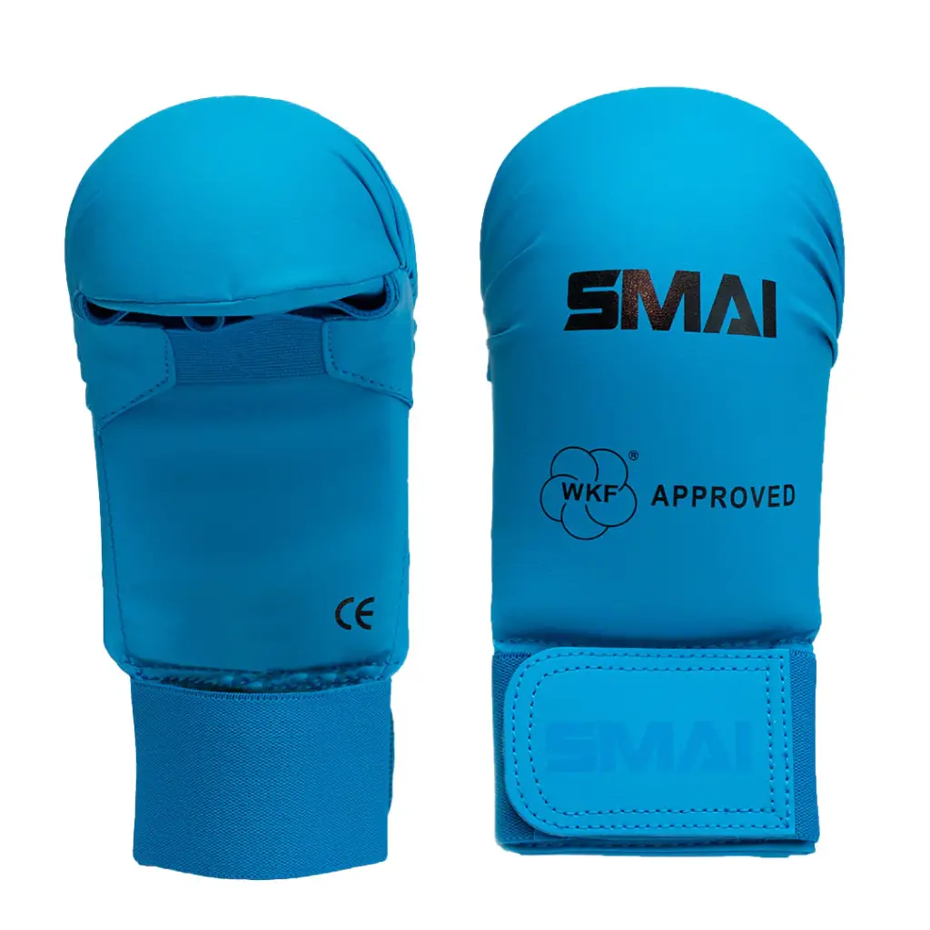 SMAI BLUE  KARATE GLOVES WKF APPROVED